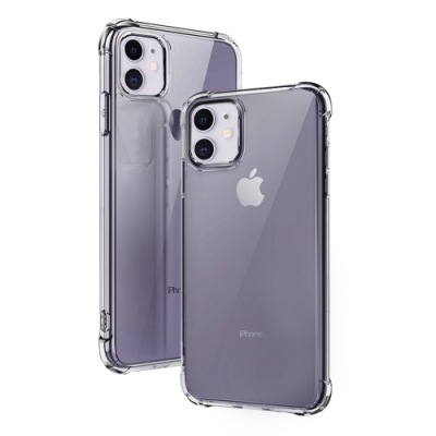 買膜送殼 iPhone11保護貼 鋼化膜 iPhone 11 高清手機 保護貼 -i11透明*1-贈透黑殼*1