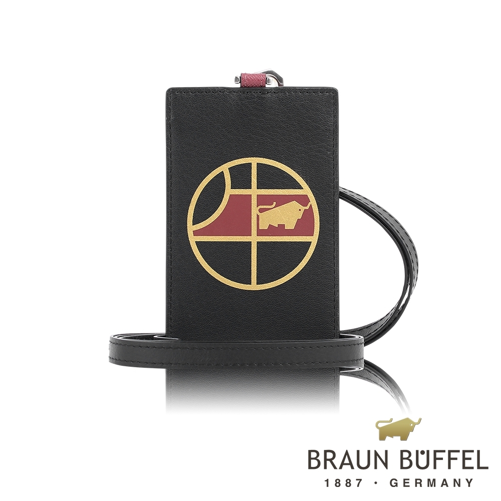 【BRAUN BUFFEL 德國小金牛】台灣總代理 飛牛 證件夾 (網路限定)-黑色/BF362-BBFG170-BK