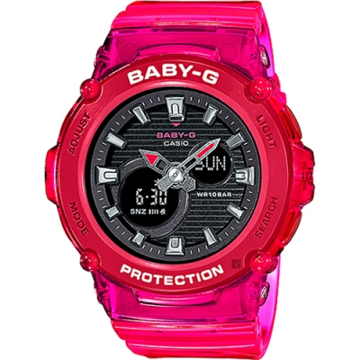 CASIO 卡西歐 Baby-G 果凍系酷炫計時手錶 送禮推薦 BGA-270S-4A