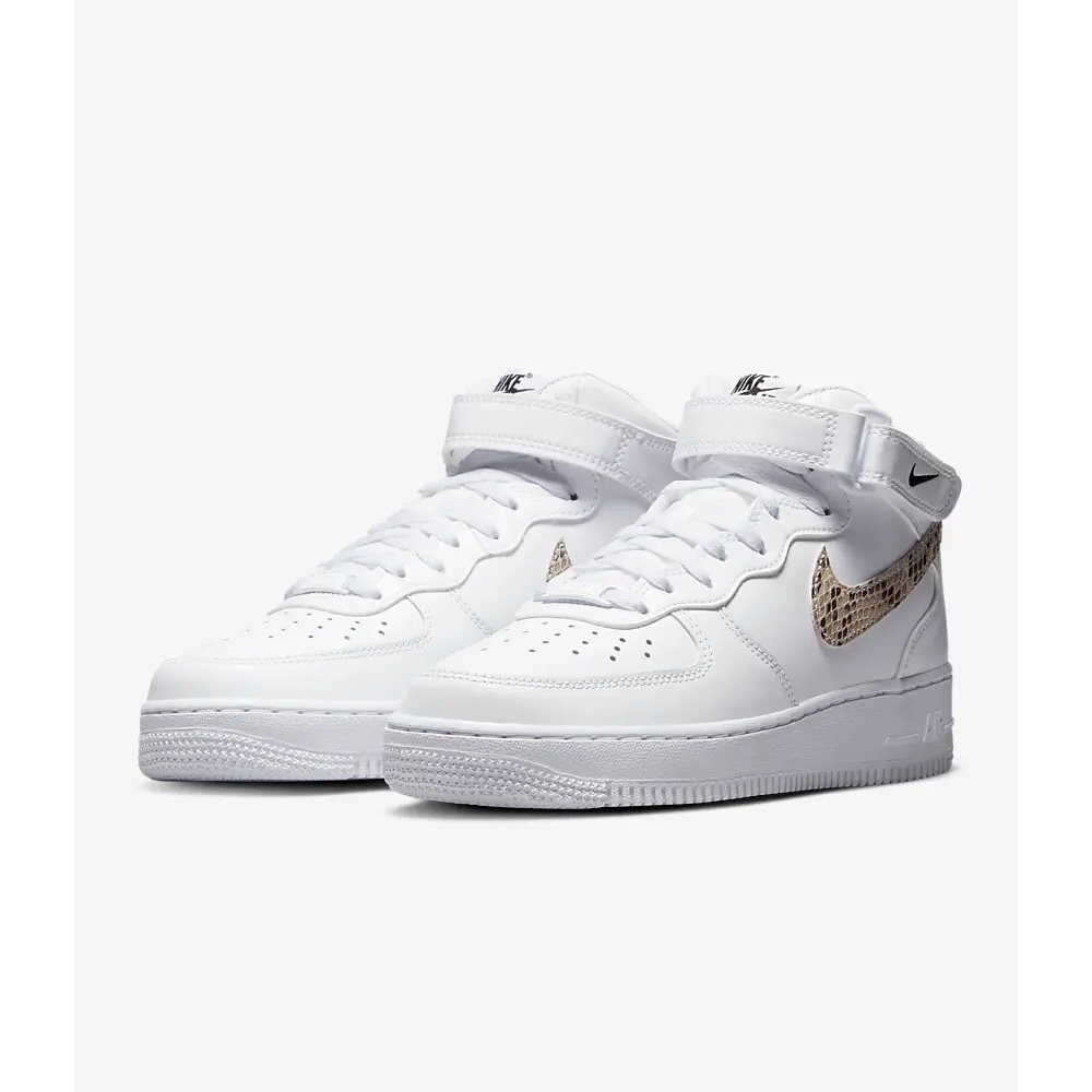 NIKE WMNS AIR FORCE 1 07 MID 豹紋高筒女休閒鞋-白-DD9625101 | 休閒