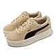 Puma 休閒鞋 Karmen MU 女鞋 卡其 黑 麂皮 厚底 增高 復古 39128602 product thumbnail 1