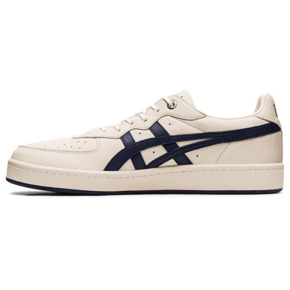 Onitsuka Tiger鬼塚虎- GSM SD 休閒鞋1183A803-200 米色底藍邊| 男性