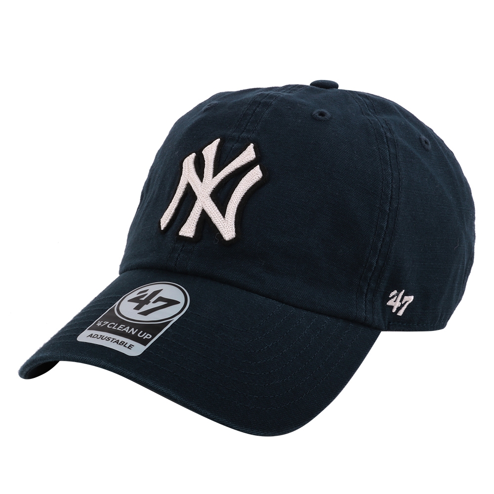 NEW ERA- 洋基NY 黑框邊白繡線第47章棒球帽 (海軍藍)