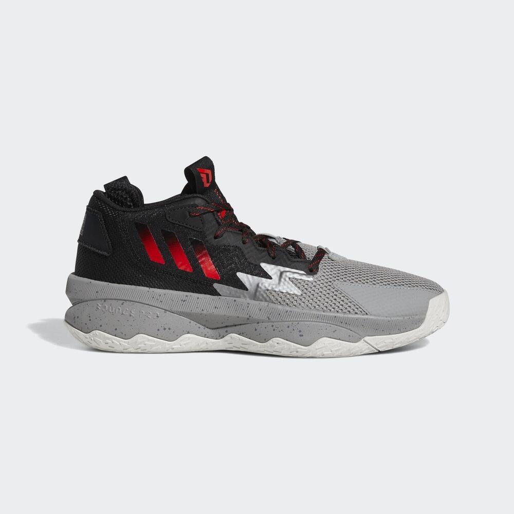 Adidas Dame 8 [HR1558] 男 籃球鞋 運動 訓練 里拉德 緩震 耐磨 拳擊 愛迪達 灰黑紅