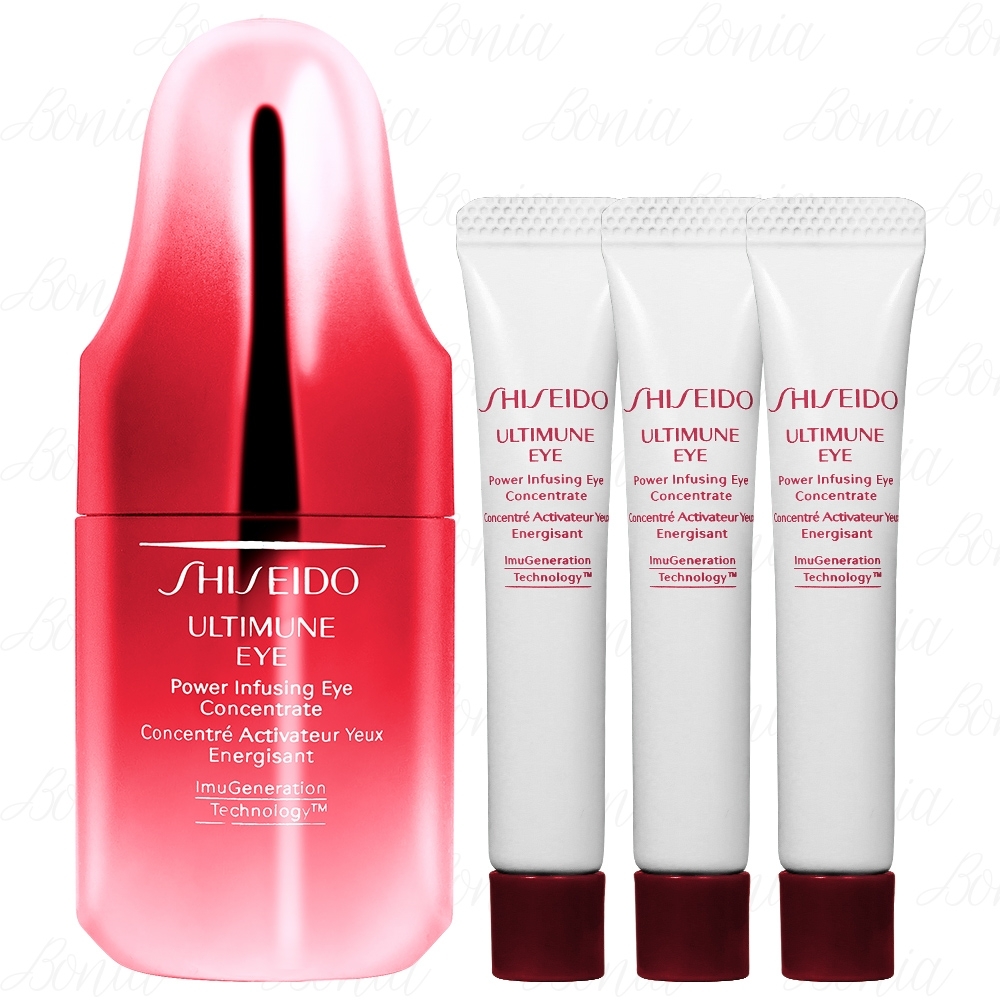 SHISEIDO 資生堂 紅妍肌活潤眼修護露N(15ml)(新款)+(5ml)*3