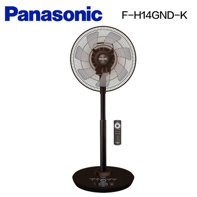 Panasonic國際牌 14吋 8段速ECO溫控微電腦遙控負離子DC直流電風扇 F-H14GND-K 奢華型