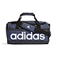 Adidas Linear Duffel S 深藍色 大Logo 運動 旅遊 手提 背帶 健身包 HR5353 product thumbnail 1