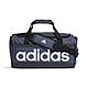 Adidas Linear Duffel S 男款 深藍色 大Logo 運動 旅遊 手提 背帶 健身包 HR5353 product thumbnail 1