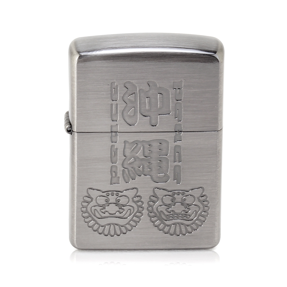 ZIPPO Okinawa限定版風獅爺圖案打火機-銀色| 美日精品包/配件| Yahoo