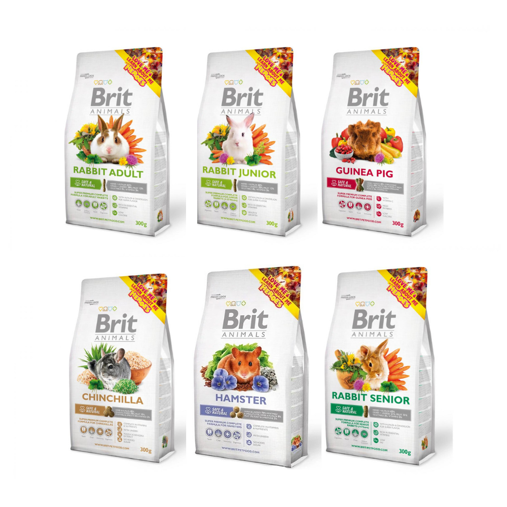 Brit咘莉-優質鼠/兔糧 300g x 2入組(購買第二件贈送寵物零食x1包)