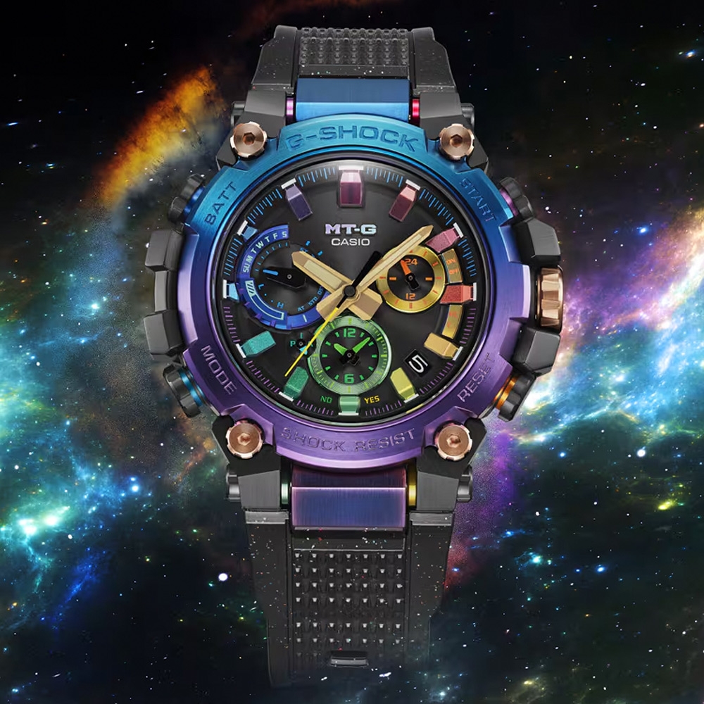 CASIO 卡西歐 G-SHOCK 太空星雲 太陽能藍芽電波手錶 送禮推薦 MTG-B3000DN-1A
