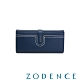 ZODENCE 簡約俐落多分層長夾 深藍 product thumbnail 1