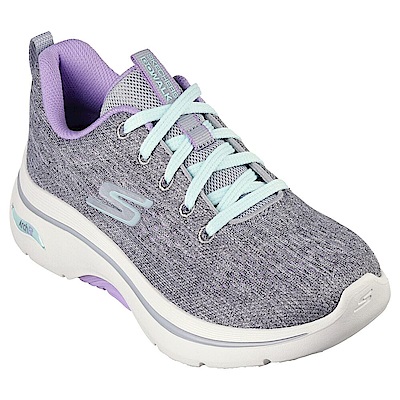 Skechers Go Walk Arch Fit 2.0 [125311GYLV] 女 健走鞋 休閒 支撐 緩震 灰紫