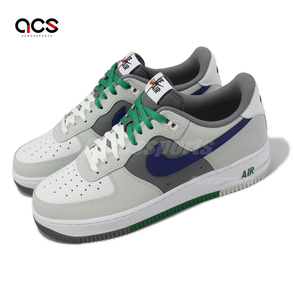 Nike 休閒鞋 Air Force 1 07 LV8 Split 男鞋 綠 灰 藍 AF1 FD2592-001