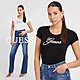 【GUESS】性感貼身水鑽LOGO短T-兩色可選 product thumbnail 1