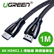綠聯 HDMI2.1傳輸線 8K 棉網編織版 (1公尺) product thumbnail 1