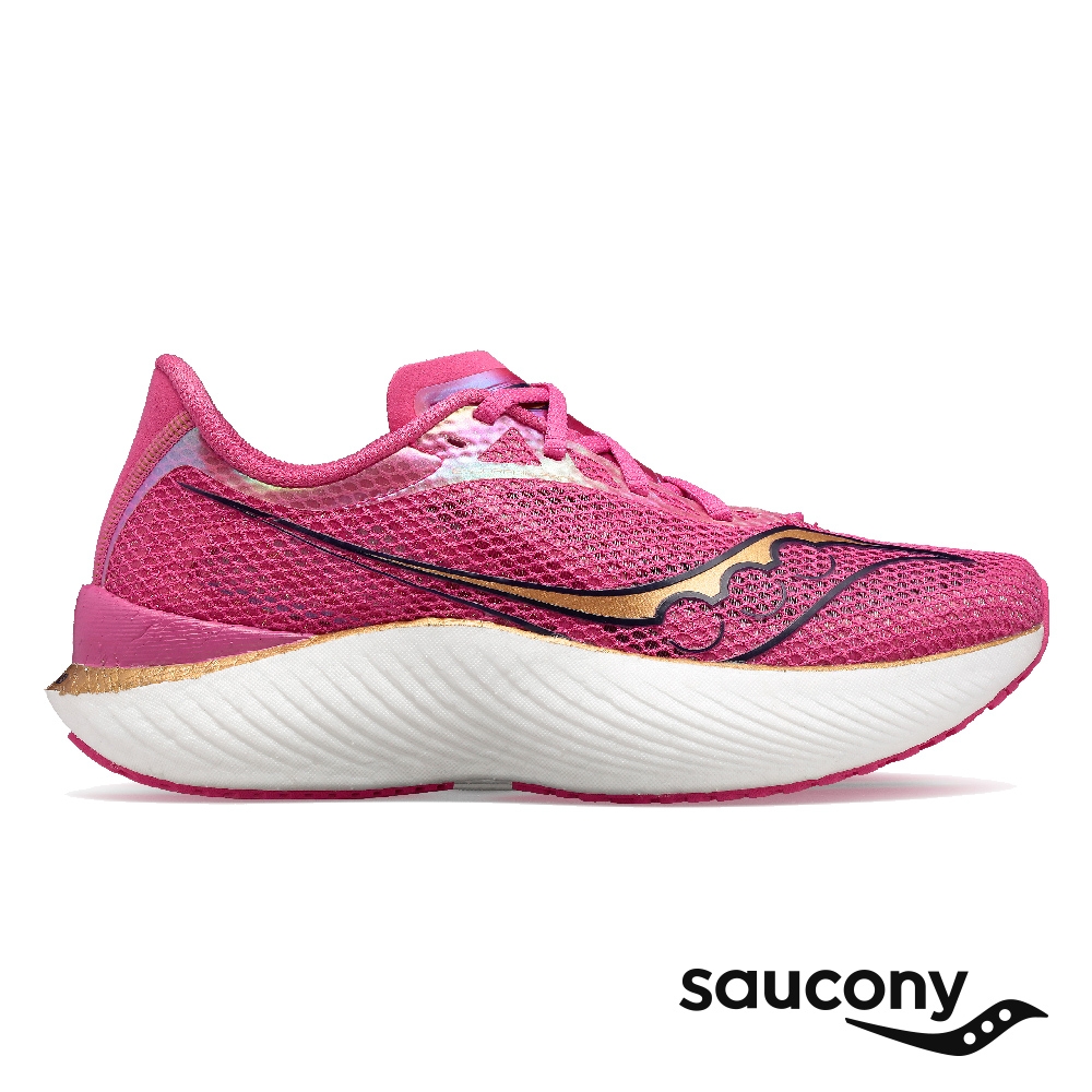 【SAUCONY 索康尼】慢跑鞋/運動鞋/休閒鞋/男鞋 輕量競速 原廠貨 ENDORPHIN PRO 3(水晶-SCS20755-40)