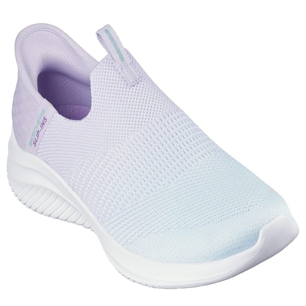 Skechers Ultra Flex 3.0 [150183LVTQ] 女 健走鞋 休閒 步行 瞬穿舒適科技 紫 淺藍