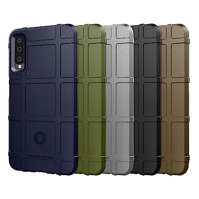 QinD SAMSUNG Galaxy A7(2018) 戰術護盾保護套