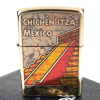 ZIPPO 美系~Pyramid Chichen Itz-墨西哥契琴伊薩金字塔打火機