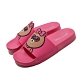 Skechers 涼拖鞋 2ND TAKE 套腳 聯名 舒適 女鞋 熊美 LINE FRIENDS 限定款 粉 棕 31644FUS product thumbnail 2