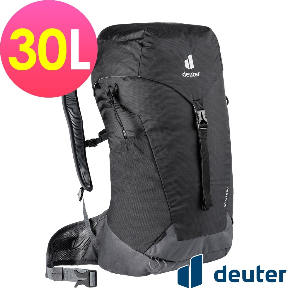 【deuter 德國】AC LITE  30L網架直立式透氣背包3421021黑/登山包/健行包/旅遊包/自助背包客*