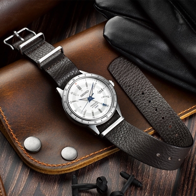SEIKO 精工 Presage Style60’s系列 製錶110週年限量 GMT機械錶 送禮首選 (SSK015J1/4R34-00E0J)_SK045