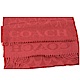COACH大COACH LOGO字樣羊毛圍巾(紅) product thumbnail 1