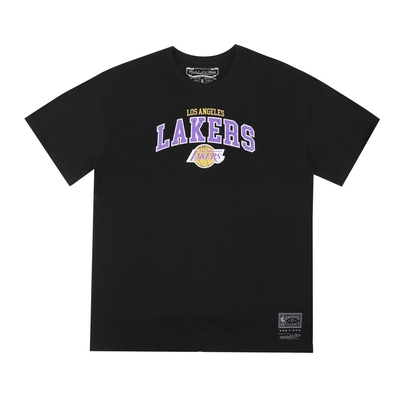 Mitchell & Ness 短袖 Lakers 短T 黑 紫 NBA 復古 洛杉磯湖人 MNTS015LALB