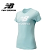 【New Balance】經典Logo短袖上衣_女性_淺藍_AWT91546DRZ product thumbnail 1