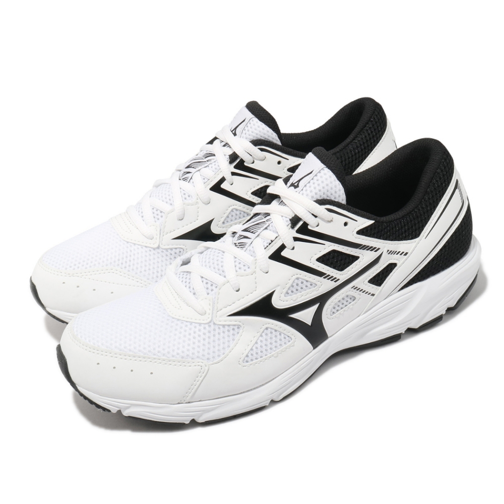 Mizuno 慢跑鞋 Maximizer 23 2E 寬楦 男鞋 美津濃 路跑 緩震 透氣 基本 白 黑 K1GA210002