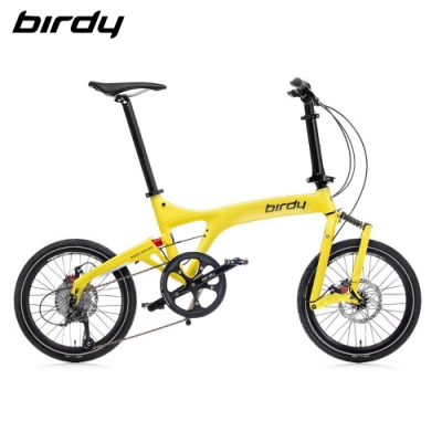 Birdy New BirdyⅢ Standard 9速18吋前後避震縱向折疊車-閃亮黃