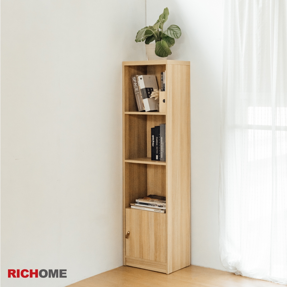 RICHOME 格麗塔四層一門置物櫃W40 × D30 × H152cm