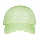 Y-3綠字LOGO棉/聚酯纖維製老帽棒球帽(男款/淺綠) product thumbnail 1