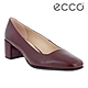 ECCO SHAPE 35 SQUARED 時裝粗跟方頭高跟鞋 女鞋 深酒紅 product thumbnail 1