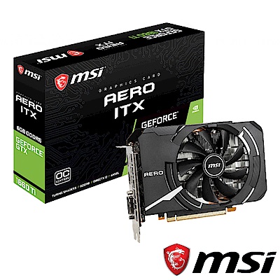 MSI微星 GeForce GTX 1660 Ti AERO ITX 6G OC 顯示卡