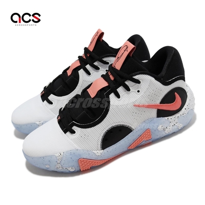 Nike 籃球鞋PG 6 EP 男鞋黑白粉勾Fluor 膠底PG6 運動鞋DH8447-100