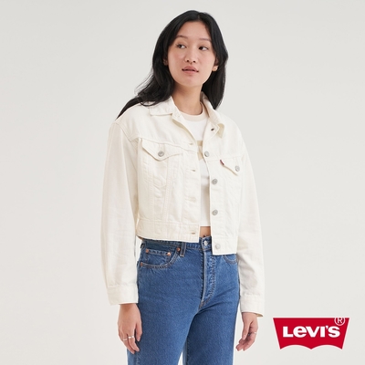 Levis 女款 輕磅牛仔外套 / 輕磅丹寧 / 牛奶白