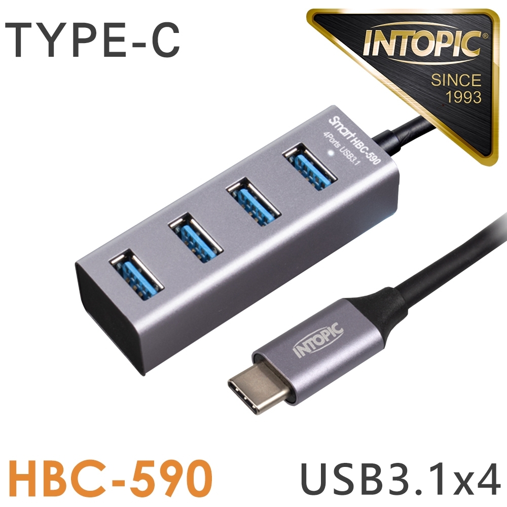 INTOPIC 廣鼎 USB3.1 Type-C高速集線器(HBC-590)