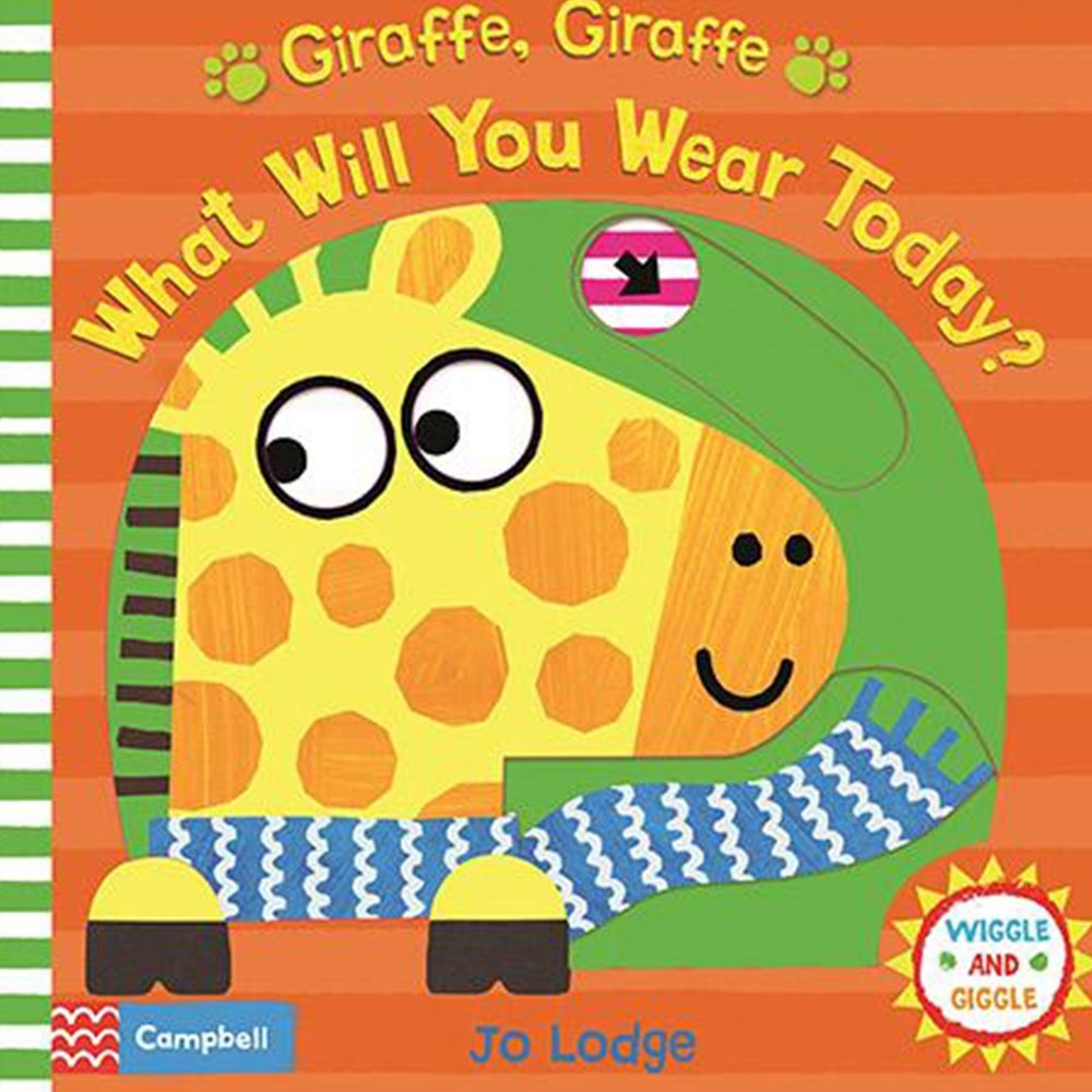 Giraffe,Giraffe What Will You Wear Today? 長頸鹿今天穿什麼?硬頁推拉書 | 拾書所