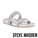 STEVE MADDEN-TRACER-R 水鑽雙帶平底拖鞋-銀色 product thumbnail 1