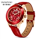 Swarovski 施華洛世奇 Octea Lux Chrono 手錶真皮錶帶, 红色, 玫瑰金色潤飾 product thumbnail 1