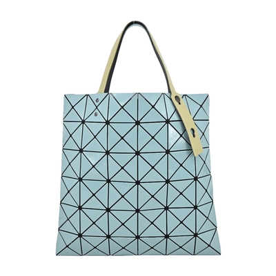 ISSEY MIYAKE 三宅一生 BAOBAO LUCENT GLOSS MIX雙色6X6手提包(粉綠X軍綠)