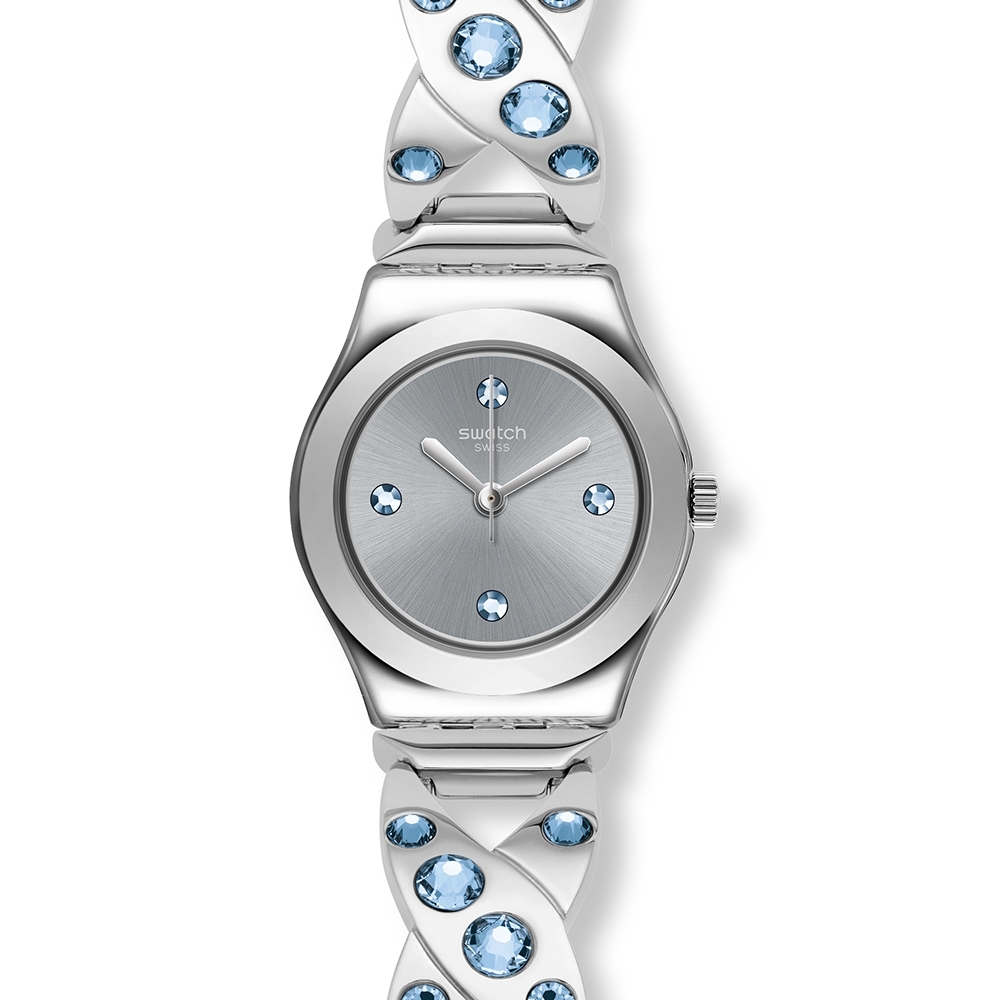 Swatch 金屬系列手錶 SILVER HUG-25mm