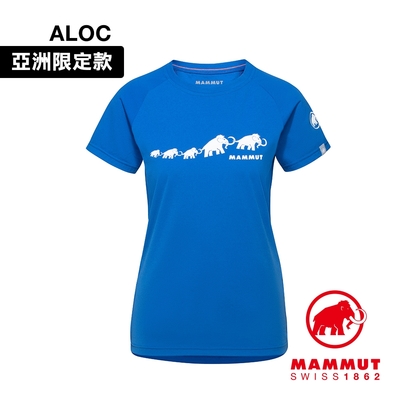【Mammut 長毛象】QD Logo Print T-Shirt AF 輕便LOGO短T 女款 冰藍 PRT3 #1017-02021