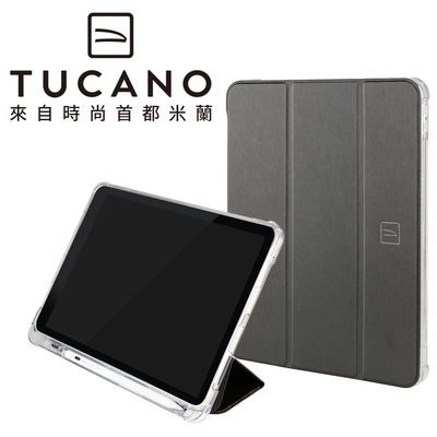 義大利 TUCANO Satin iPad (第10代) 10.9吋 專用 緞面高質感保護殼 - 黑色