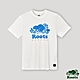 Roots男裝-開拓者系列 等高線海狸LOGO短袖T恤-白色 product thumbnail 1