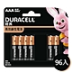 【金頂DURACELL金霸王】經典 4號AAA 96入裝 長效 鹼性電池(1.5V長效鹼性電池) product thumbnail 1