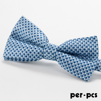 per-pcs 紳士品味蝴蝶結領結_藍色方塊(M-175-1)