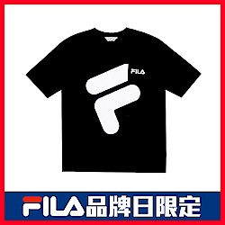FILA #日潮攻略首部曲 短袖圓領T恤-黑色 1TEU-1411-BK